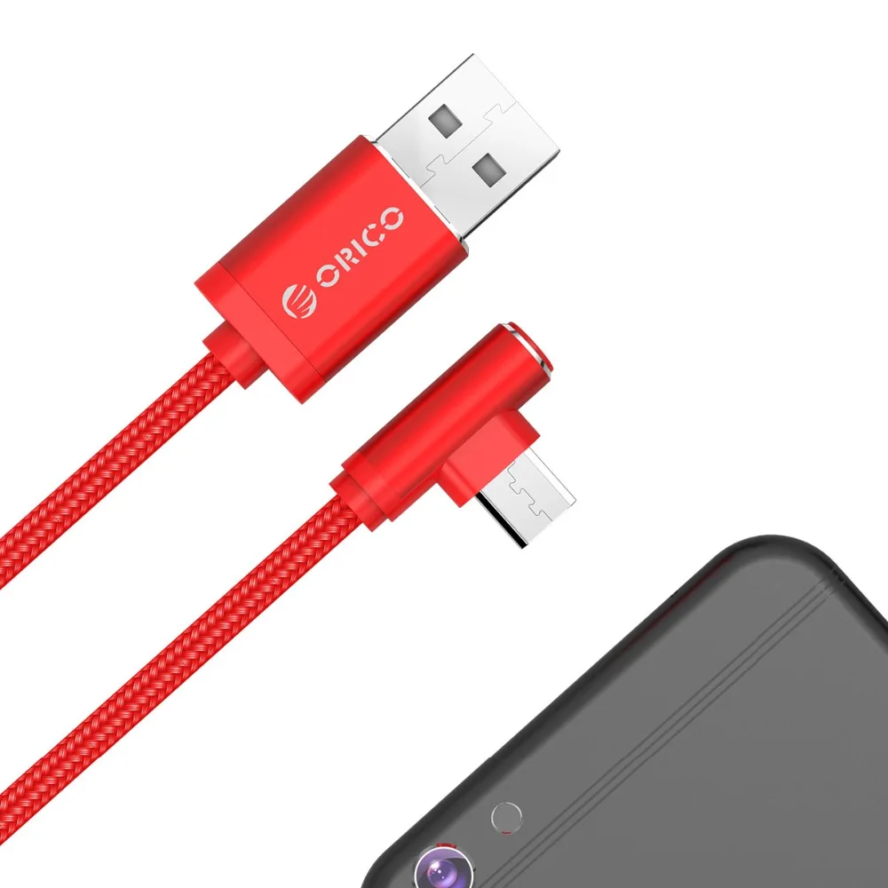 ORICO Micro usb кабель для зарядки 2.4A Быстрая зарядка USB кабель для передачи данных мобильный телефон зарядный кабель для samsung HUAWEI XIAOMI