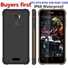 Huadoo hg11 Android 7.0 MT6737 Quad Core 4 г LTE смартфон IP68 противоударный Водонепроницаемый Оперативная память 3 ГБ Встроенная память 32 ГБ NFC OTG 8MP мобильного телефона