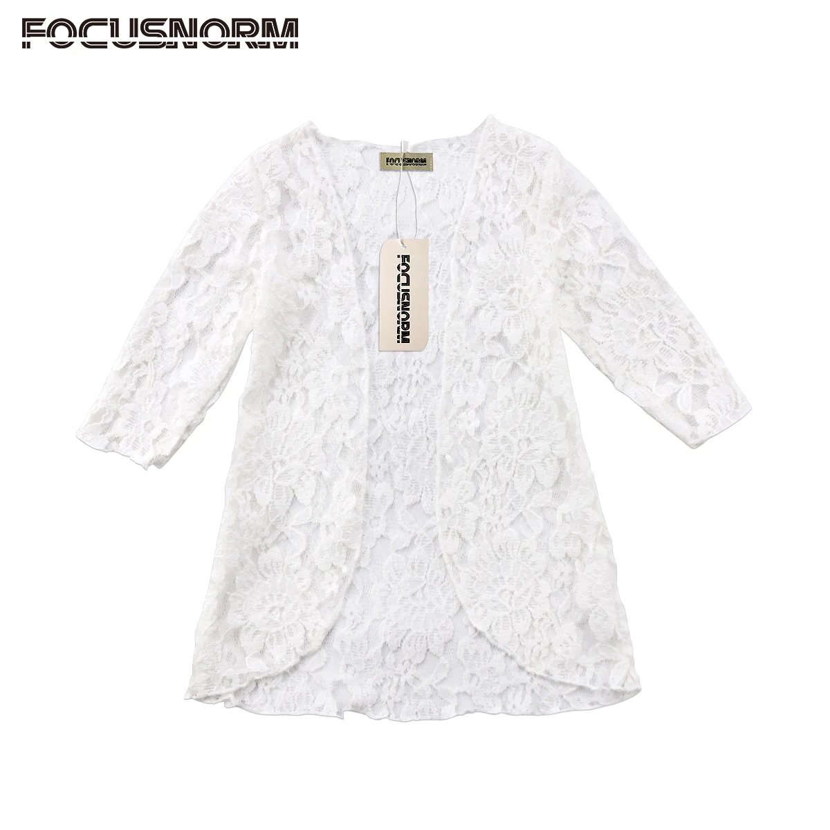 

Fashion Kids Baby Girls Lace Floral Sunscreen Rashguard Long Sleeves Open Stitch Blouse Clothes Outerwear