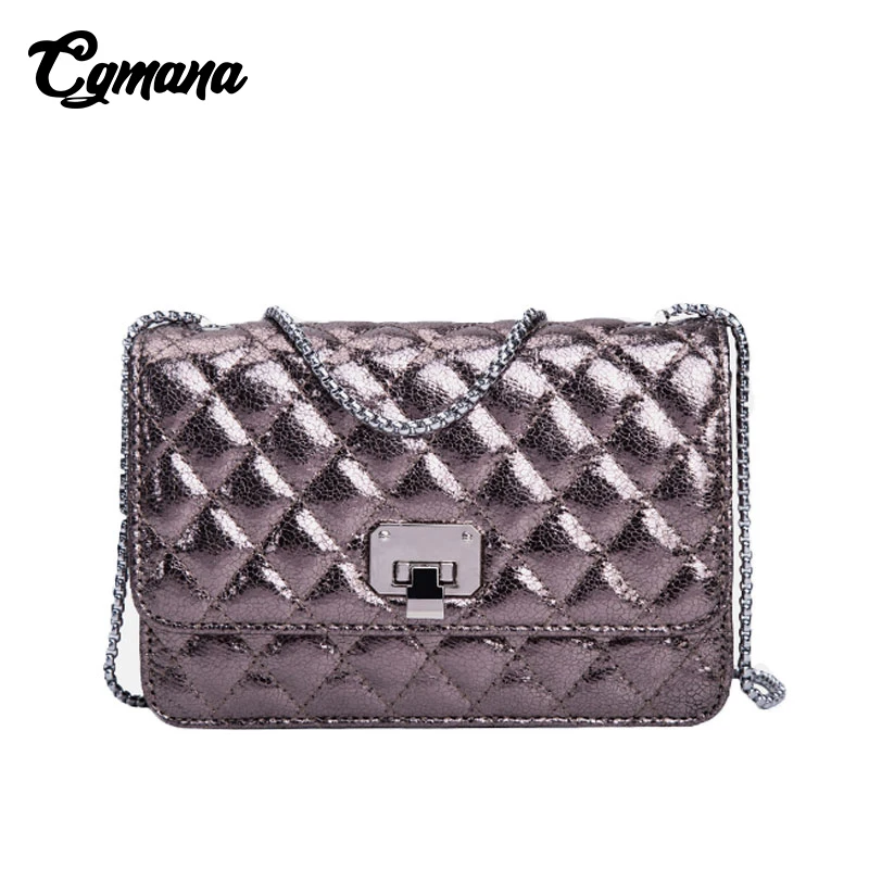 

Women Shoulder Bags 2019 Famous Brand Lady Quilted Plaid Chain Crossbody Bags For Women Leather Handbags Female Sac a Main Purse
