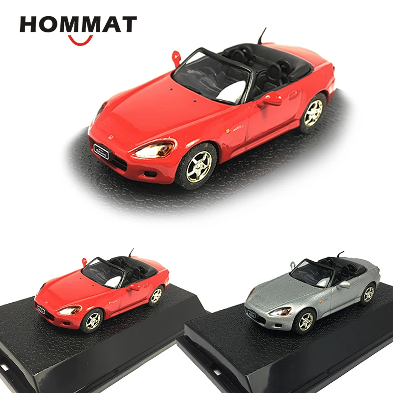 HOMMAT Simulation 1/43 Honda S2000 конвертируемая спортивная модель автомобиля литая модель игрушечного автомобиля Коллекционная модель автомобиля игрушки для детей