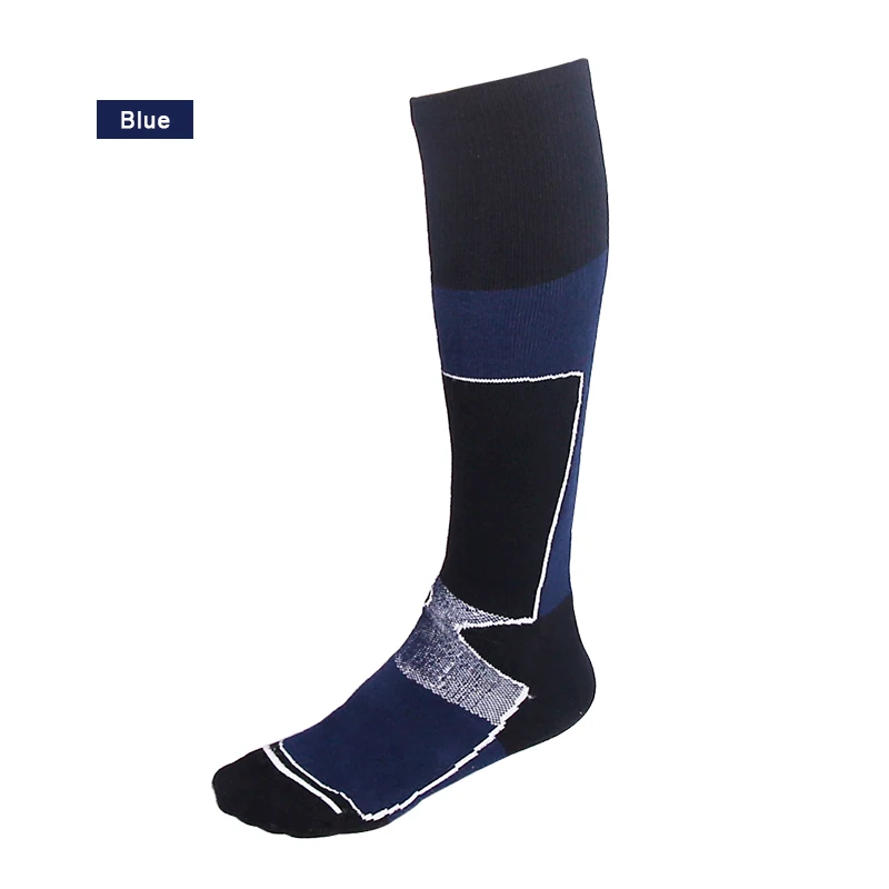 SANTO мужские и женские уличные спортивные лыжные носки, быстросохнущие дышащие толстые носки, зимняя теплая спортивная обувь для велоспорта S023 S024 - Цвет: Blue L 39-42