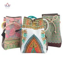 New arrivel African printed wax fabric bag pure handmade bags fashion colorful africa handbags WYB14