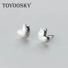 TOYOOSKY/Новейшие женские ювелирные изделия из стерлингового серебра 925 пробы, модная курица милые серьги-гвоздики, милый подарок для девочек, для женщин и детей