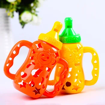 

Whistling Bottle Ringing Toys for Children Cartoon Colored Children Whistle Baby Bottle Ringing Creative Feeding bottle Toy