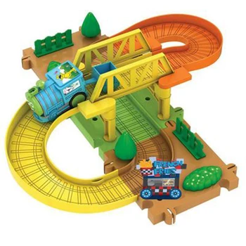 

City Train Track Model Multiple combinations Electric rail car kids toys Track train model toy Railway train Racing Toys