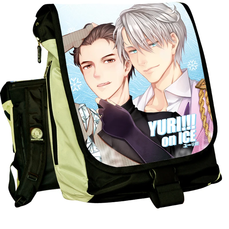 

Yuri On Ice Cosplay Backpack School Bag Large Capacity Yuri Plisetsky Victor Nikiforov COS Laptop Rucksack Book Bags