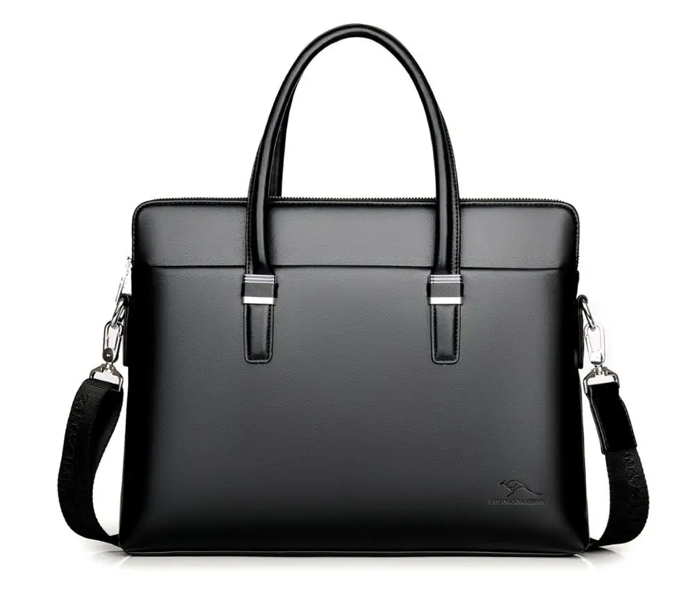 

Men's handbag Shoulder Messenger Bag the cow leather Business briefcase laptop bag 14 inch 1803