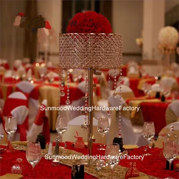 

candle wedding crystal wedding pillar stand aisle decoration