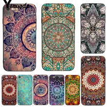 Yinuoda для iphone 7 6 X Чехол Мандала солнце цветок дурмана Ретро Флора Замечательный чехол для телефона для iphone 7X6 6S 8 Plus XS XR XSMAX