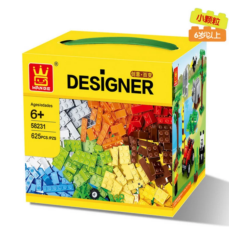 

625 Pcs Building Blocks City DIY Bricks Toys For Child Educational Wange Building Block Bricks Kids Toys