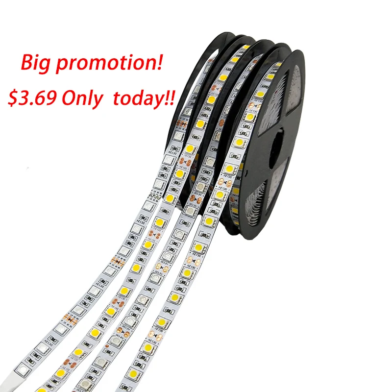 buy HAMRVL LED Strip 5050 DC12V 60s m 5m lot Flexible Light RGB RGBW cold white SMD strip