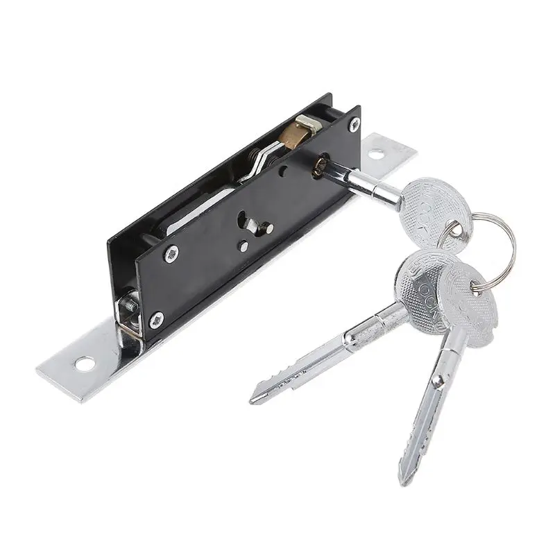 Прочный алюминиевый сплав раздвижная дверь крюк замок крестообразный ключ болт замки для рамной стеклянной двери