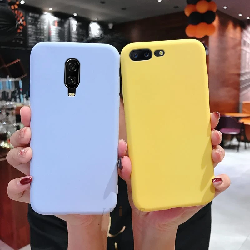 

frosted candy color silicone phone case on for oneplus 7 pro 6 6t 5 5t soft tpu back cover fundas coque cases for one plus 6 5
