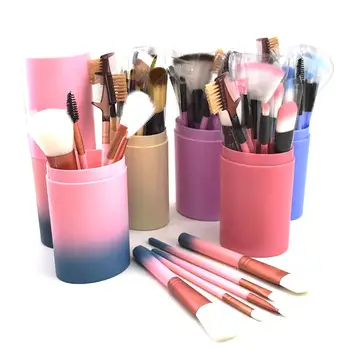 

Beginner 12 PCS Makeup Brush Set Blush Foundation Eye Shadow Makeup Brush Face Beauty Tool Kit Easy To Use And Portable