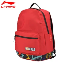 Li-Ning мужской баскетбольный рюкзак BAD FIVE, тренировочный полиэстеровый рюкзак с подкладкой, спортивный рюкзак ABSM053 BBF219