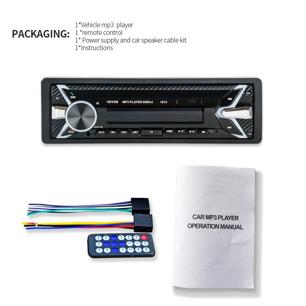 Car Radio Automobiles automagnitol 12V Bluetooth V2.0 SD USB MP3Car Audio Stereo In-dash 1 Din FM Aux Input Receiver Auto radio Car Radio Automobiles automagnitol 12V Bluetooth V2.0 SD USB MP3Car Audio Stereo In-dash 1 Din FM Aux Input Receiver Auto radio