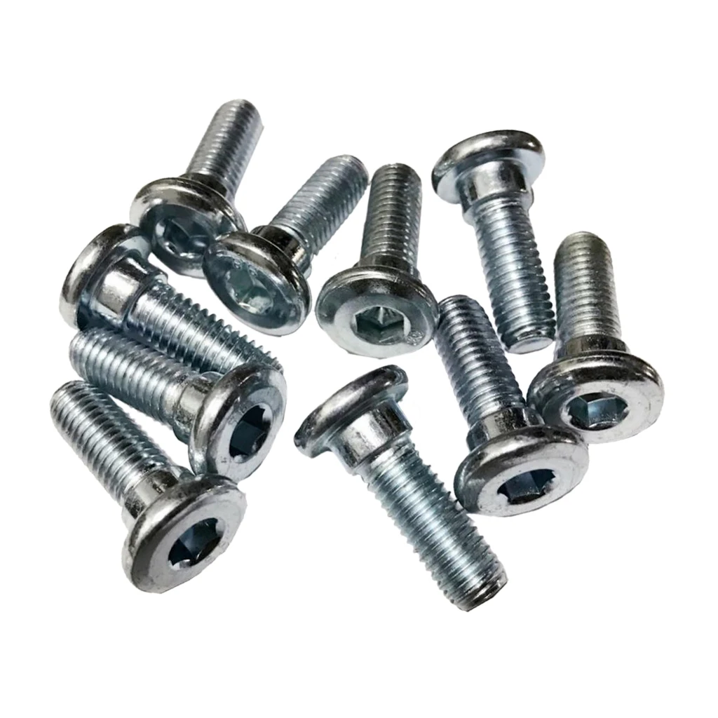 M8 x 20mm Stainless steel Bolts Screws Disc Brake Rotor Silver Screws Bolts Replacement Fits for Motorcycle Motorbike