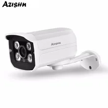 AZISHN HD 3.0MP 1080P 2.0MP IP камера безопасности наружная металлическая Onvif IR камера ночного видения цилиндрическая камера наблюдения