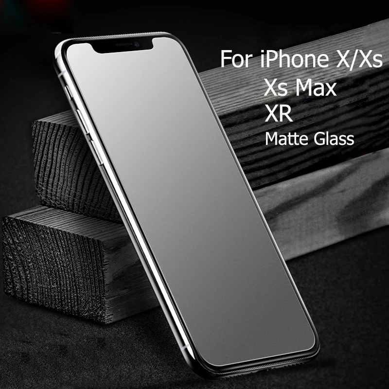 Anti Fingerprint Tempered Glass for iphone x xs max matte tempered