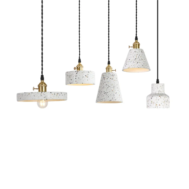  Nordic cement chandelier vintage industrial style restaurant lamp creative personality bar bedroom  - 33060339783