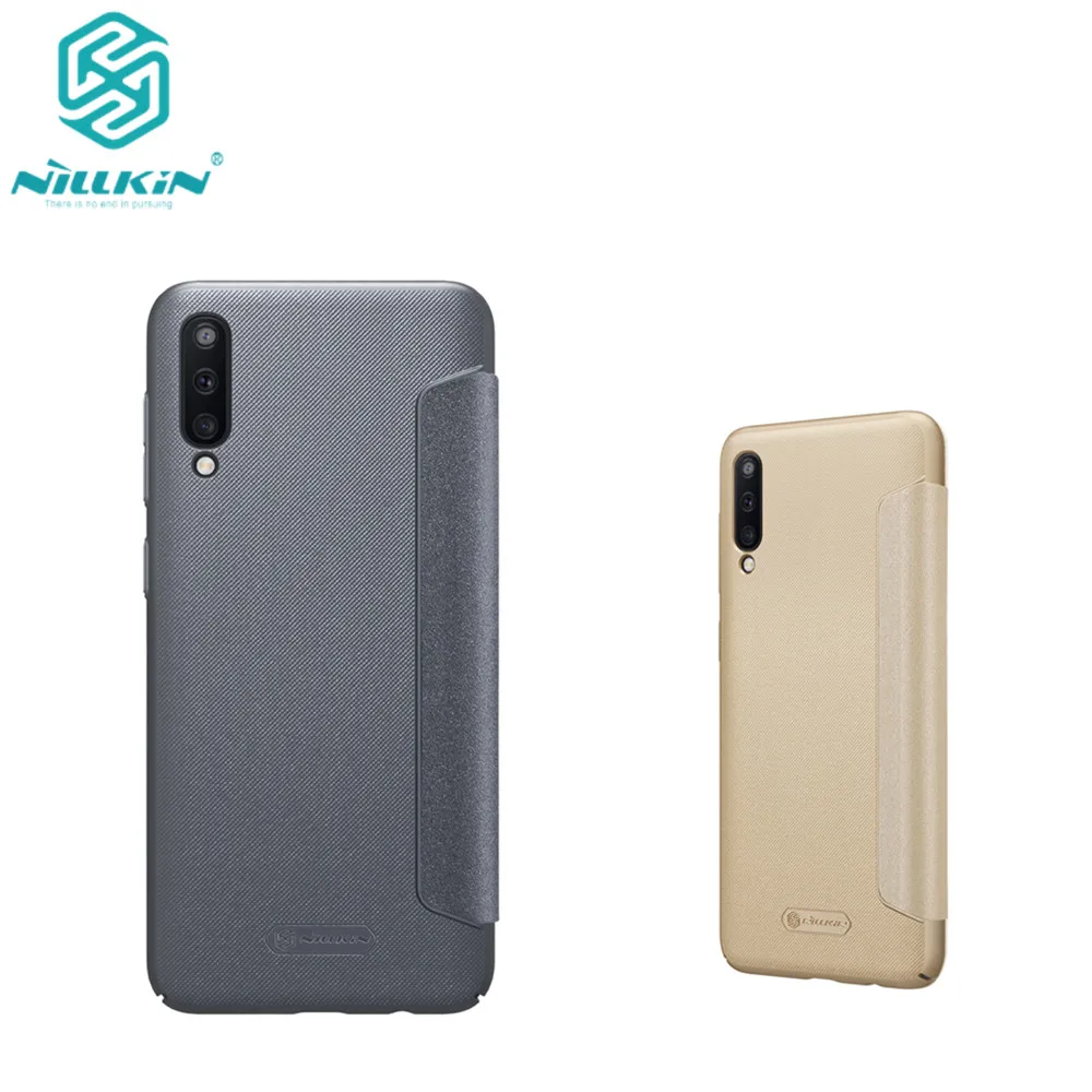 Чехол для Samsung Galaxy A50 жесткий чехол-накладка NILLKIN из искусственной кожи