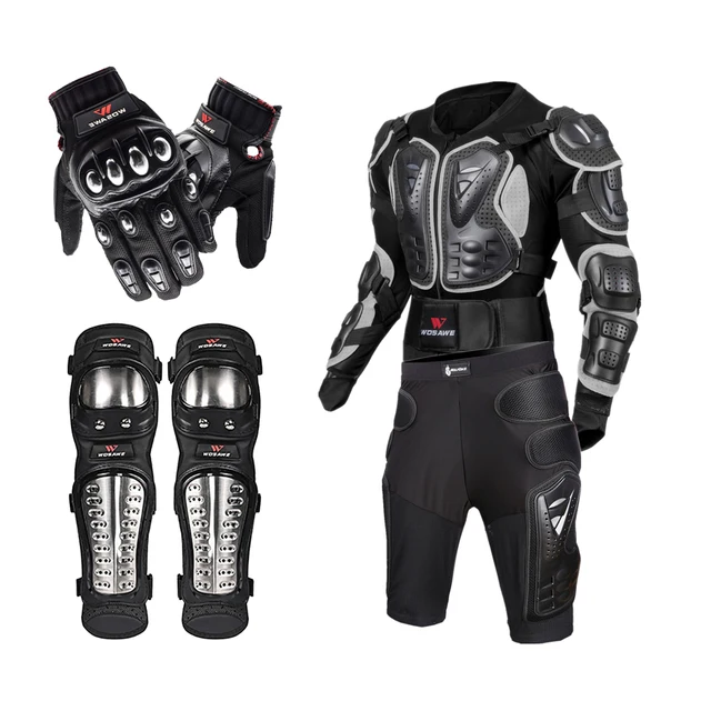 WOSAWE Off Road Motorcycle Armor Alloy Stainless Steel Racing