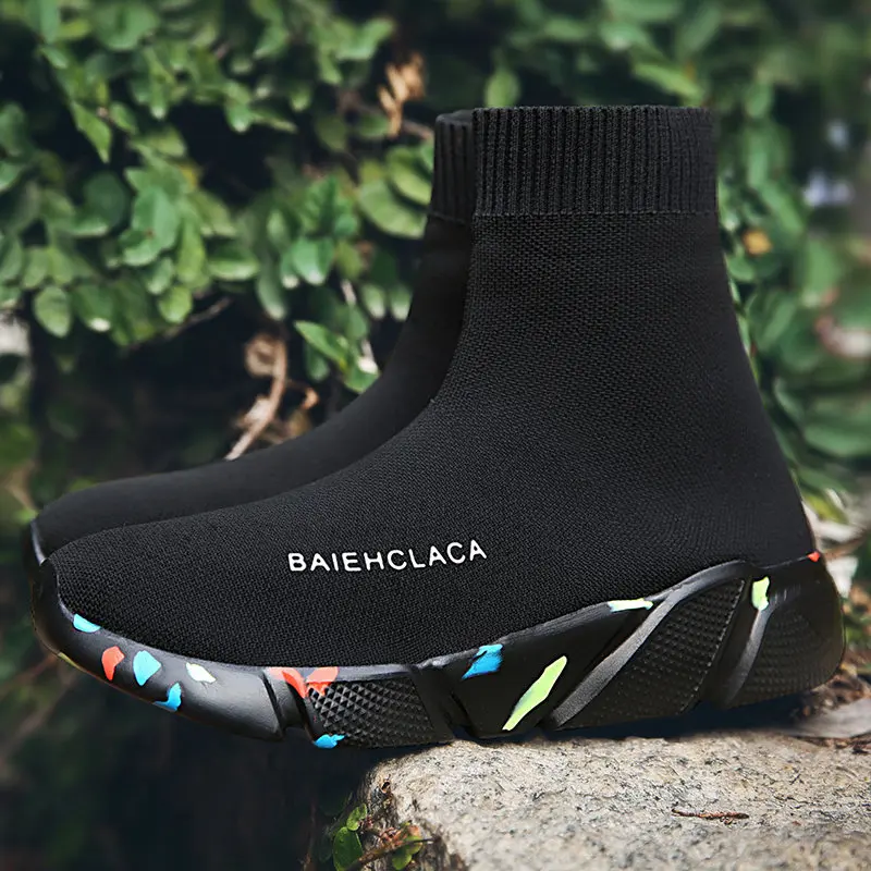 

shoes man zapatos de mujer sock Sneakers Men Breathable mesh Unisex casual shoes wedge scarpe donna tenis feminino size 35-47