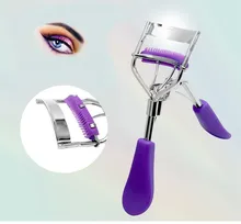 IRUI Stainless Steel Eyelash Curler with Built-in Comb Tweezers Curling Eyelash Clip Cosmetic Eye Beauty Tool