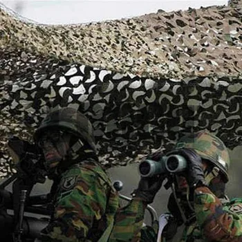 

3.5Mx3.5M Hunting Shooting Blind Camouflage Net 150D Polyester Hunting Shooting Blind CS Field Decoration Camouflage Net Tents