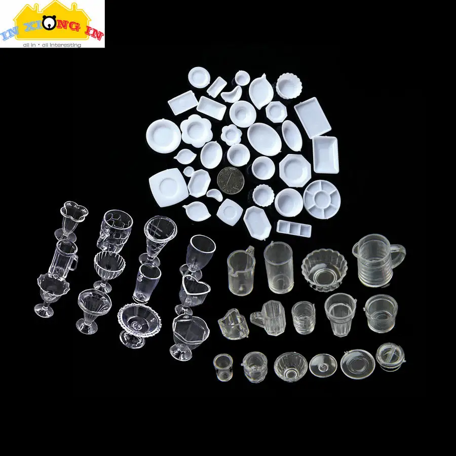 

Dollhouse Food Dish DIY Miniature Craft Tableware Siwan Simulation Tools Mini Ice Cream Dessert Cup Handmade Accessories Decor