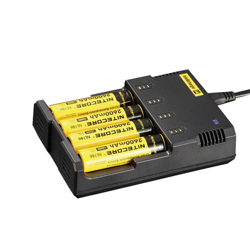 Оригинальное новое зарядное устройство Nitecore I4 Digi для 26650 18650 18350 16340 14500 10440|charger