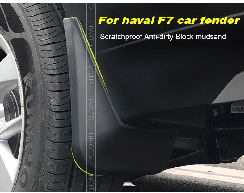Hivotd For Haval F7 Car Fender Avoid Mud Splash Front Rear Mudguard Cover Guards Exterior Protection Accessories Decoration