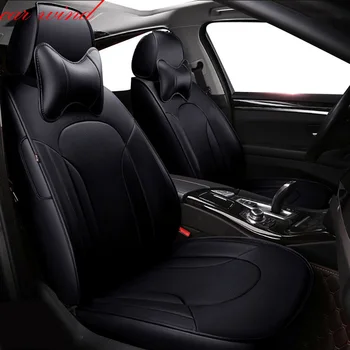 

Car Wind Auto automobiles Cowhide leather Car seat cover For Volkswagen vw passat b5 polo 4 Golf tiguan jetta Car accessories