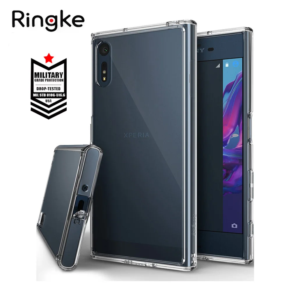 

Ringke Fusion Case for Sony Xperia XZ Case Crystal Clear PC Back Cover and Soft TPU Frame Hybrid Xperia XZS Cases