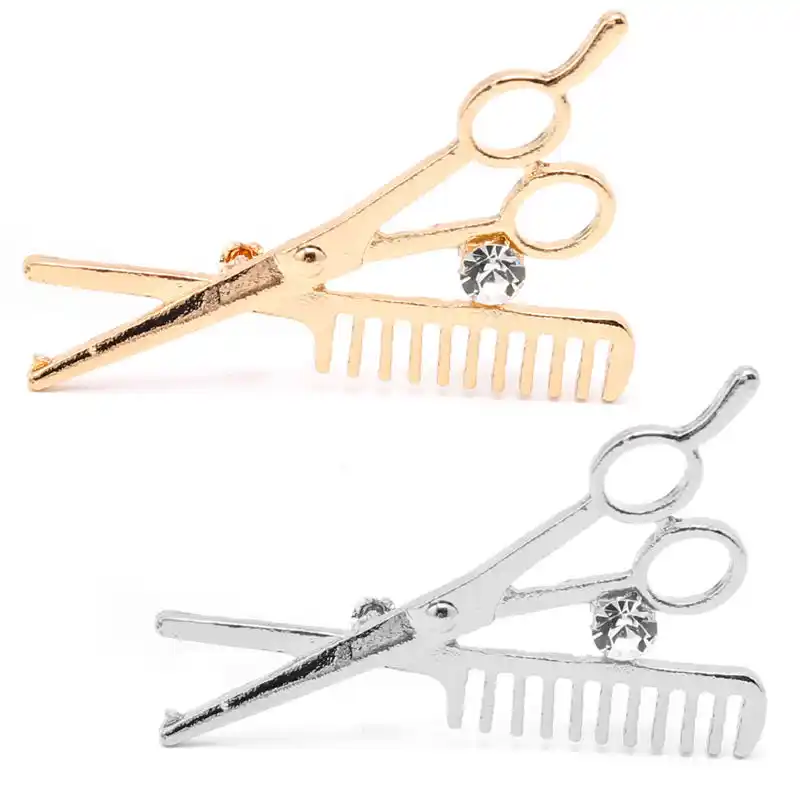 Hot Comb Scissors Salon Hairstylist Barber Unisex Jacket Coat