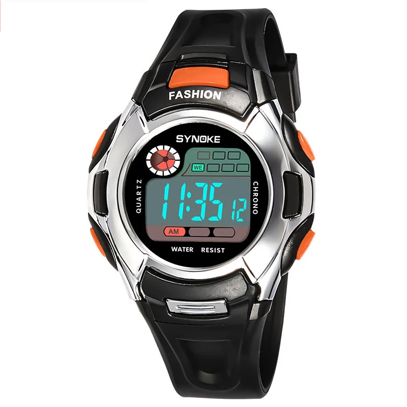 Светодиодные цифровые спортивные часы водостойкие электронные часы световой секундомер студент повседневное наручные LXH