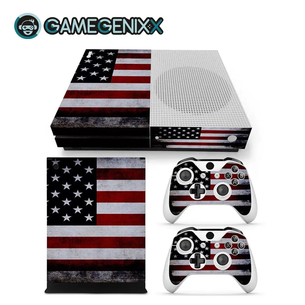 Наклейка на кожу GAMEGENIXX Виниловая наклейка для Xbox One Slim Console и 2 контроллера-американский флаг