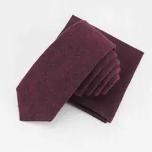 Модные Для мужчин's галстук для костюма платок комплект хлопковые Узкие галстуки для Свадьба Gravatas из платье с поясом небольшой карманное квадратное полотенце
