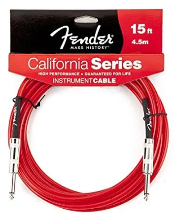 Fender California Серия инструментальный кабель, доступен в 3/4. 5/6 метров - Цвет: red 4h m