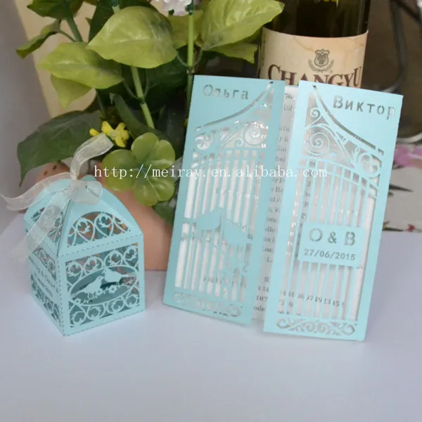 Silk Invitation Box Set For Wedding Invitations With Embellished Golden Wedding Invitation Box