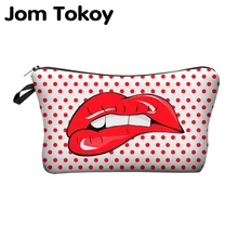 The mechanism tocoi print makeup bags with the color pattern cute organizer bag case Pouchs for travel ladies bag women cosmetic bag