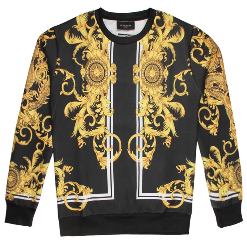 gold sweatshirt mens