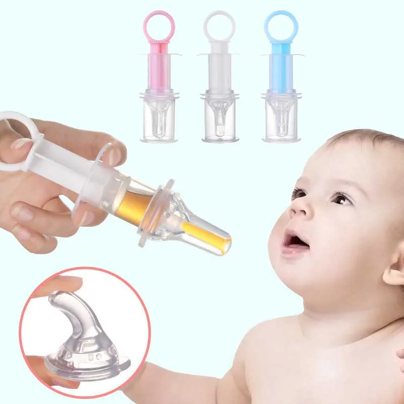 Baby Feeding Safe Medicine Dispenser Needle Feeder Pacifier Nipple Newborn Baby Kids Food Fruit Maker Processor Tools Grinder