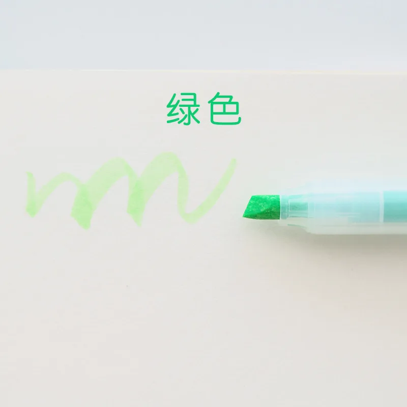 10 цветов милые пластиковые текстовыделители Манга Аниме кавайные ручки школьные граффити маркеры для рисования корейские канцелярские товары для рукоделия - Цвет: 3