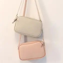 Модная Универсальная женская маленькая квадратная сумка на одно плечо сумка через плечо мешок цветных конфет женские кожаные сумки