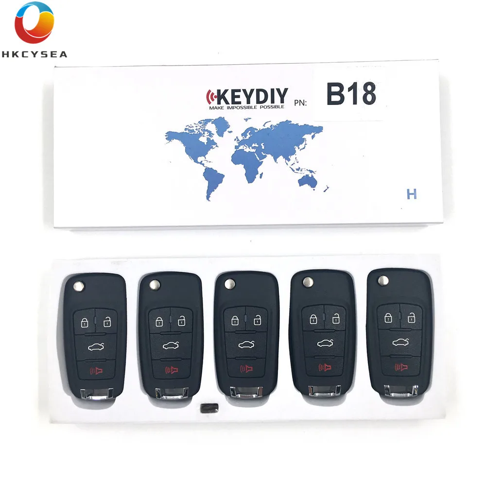 

HKCYSEA 5pcs/lot KEYDIY B Series Remote Control B18 KD Remote Key for KD900/KD900+/URG200/KD-X2 Key Programmer