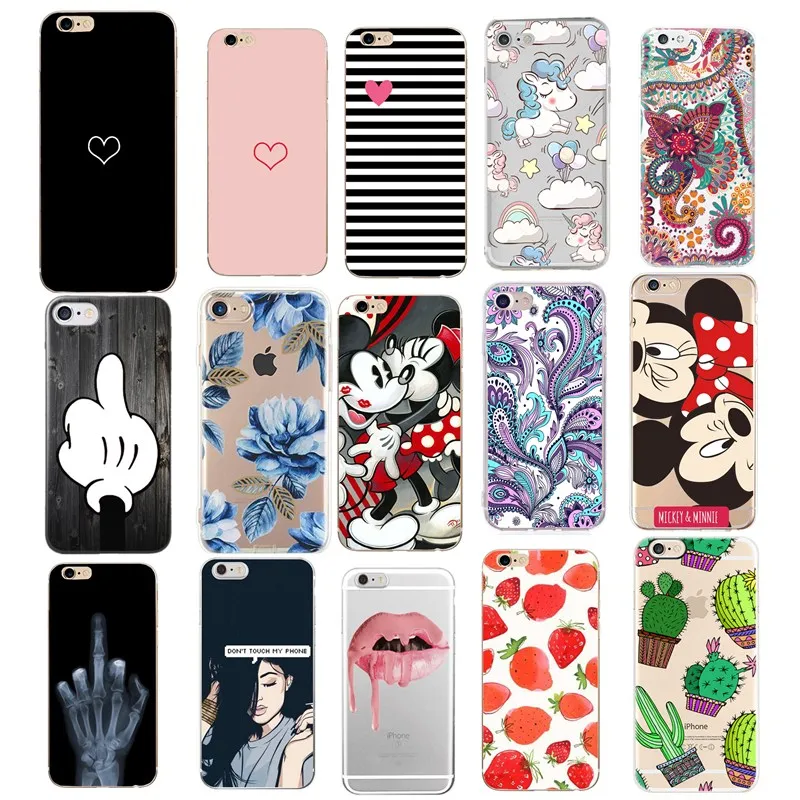 

Case for iphone XS X 10 Fashion Green Cactus Pink Black Love Heart Cover Phone Cases for iphone 8 7 7plus iphone 6 6s 5 5s se