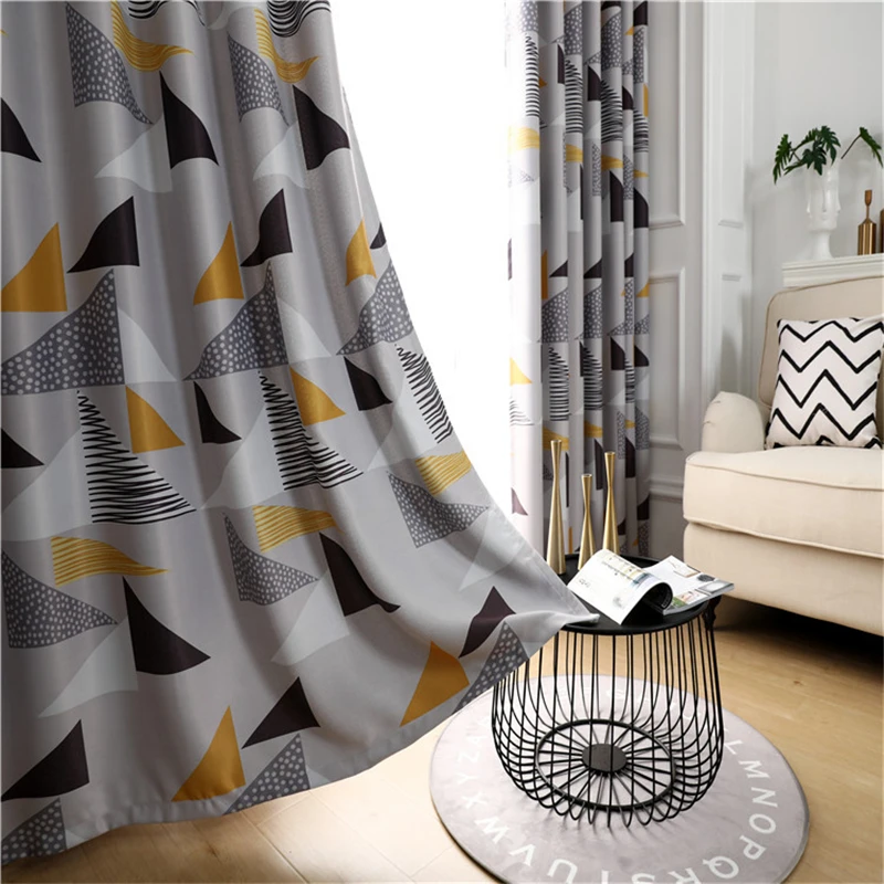 

Modern Shading Window Curtain Cloth Blackout Curtains For Bedroom Living Room Rideaux Chambre Voilage Drapes