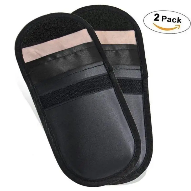 

2Pcs Car Key Signal Blocker Case Bag Keyless Entry Fob Guard Signal Blocking Anti-radiation Pouch r30